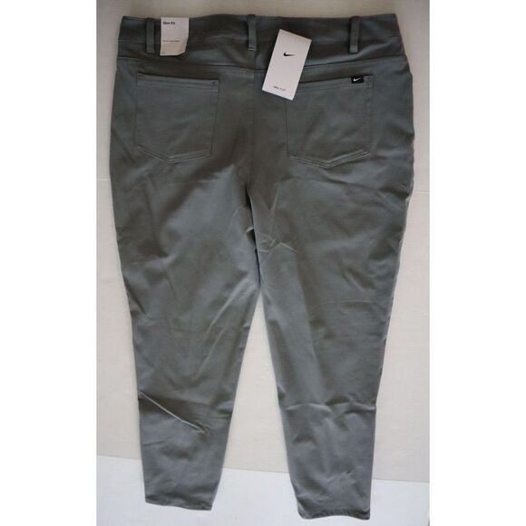 Nike BV6081 084 Women's Sz 14 Gray DRI-FIT Slim Fit Golf Pants - Picture 2 of 9